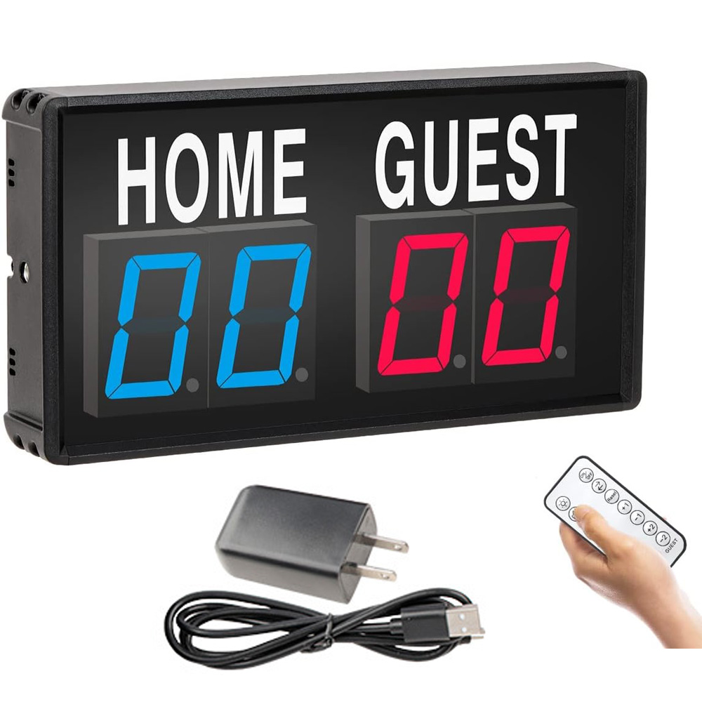 Table Tennis Score - Papan Skor LED 4 Digit Portabel