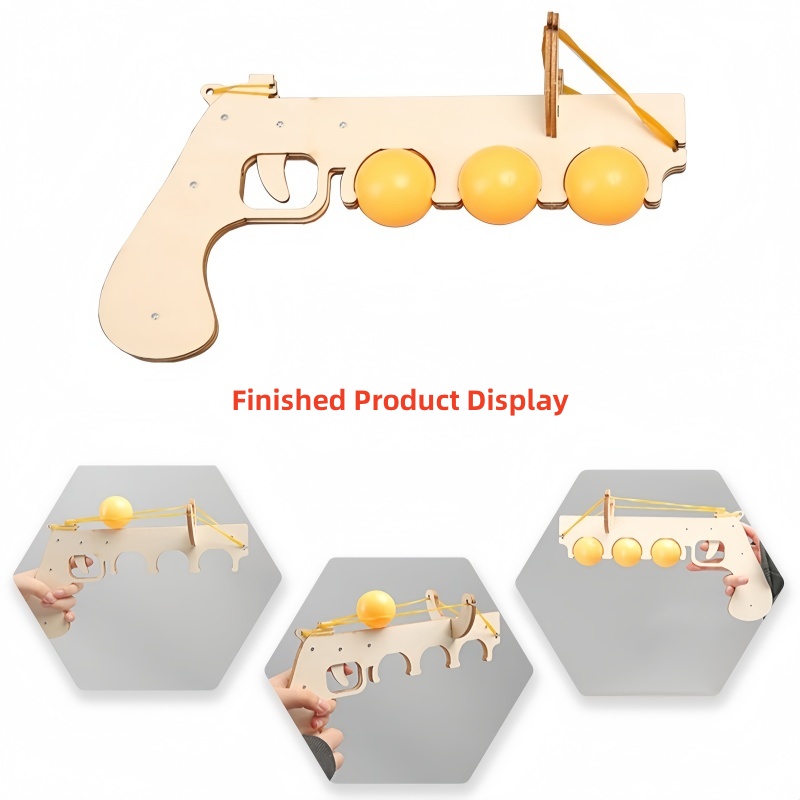 Table Tennis Gun - Mainan Edukasi Perakitan Fisika Model Elastisitas