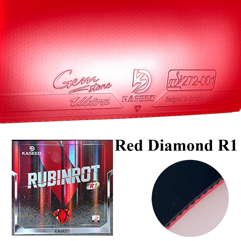 Table Tennis Rubber - KASEED Red Diamond R1 Karet Tenis