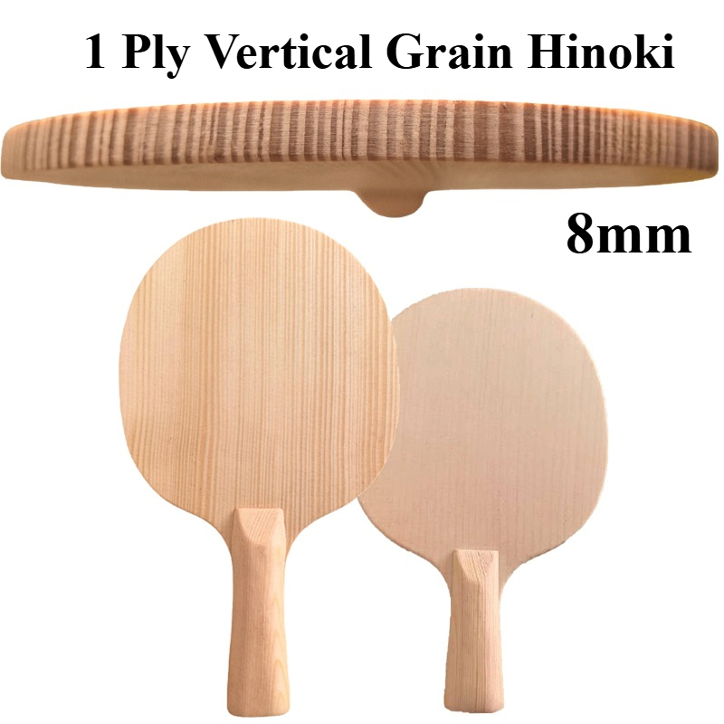 Table Tennis Paddles - Blade Tenis Meja Hinoki 1-Ply 8mm