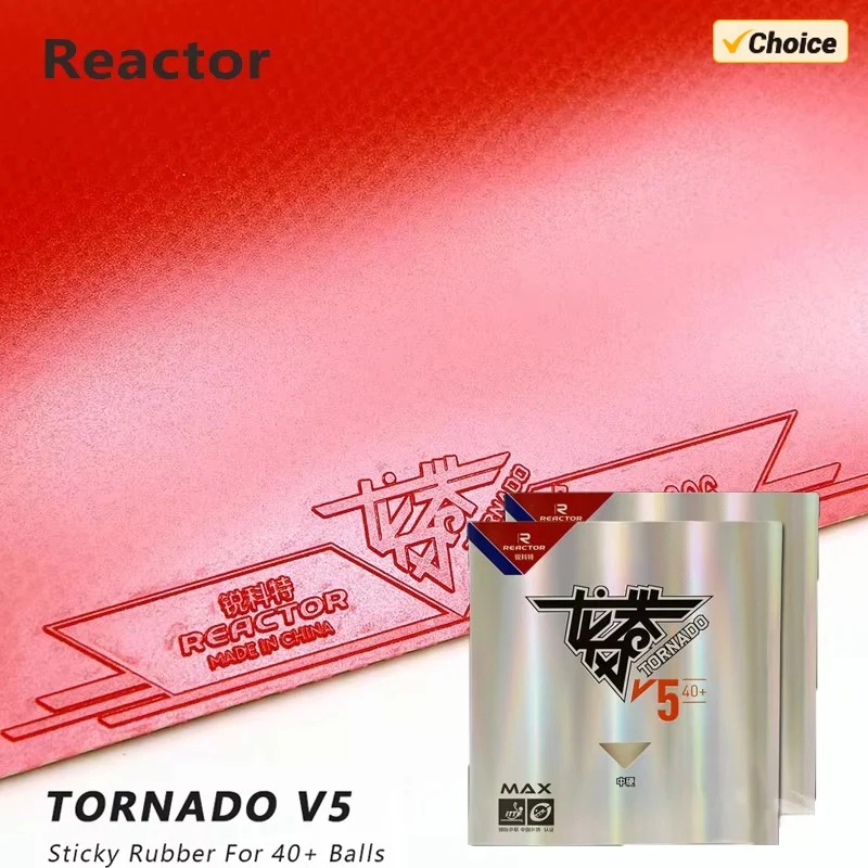 Table Tennis Rubber - REACTOR Tornado V5 Karet Tenis Meja
