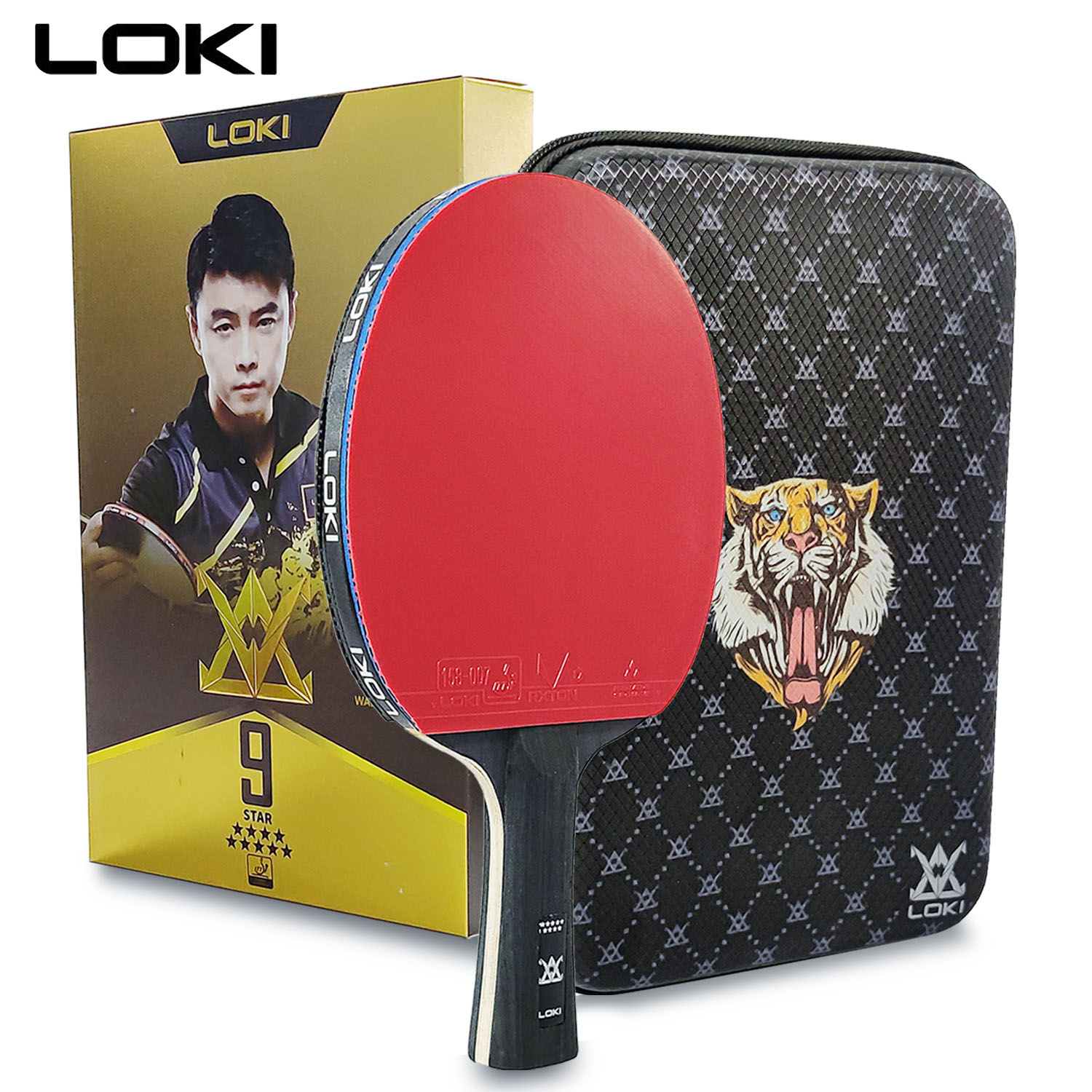 Table Tennis Gun - LOKI raket tenis meja 9 Star,