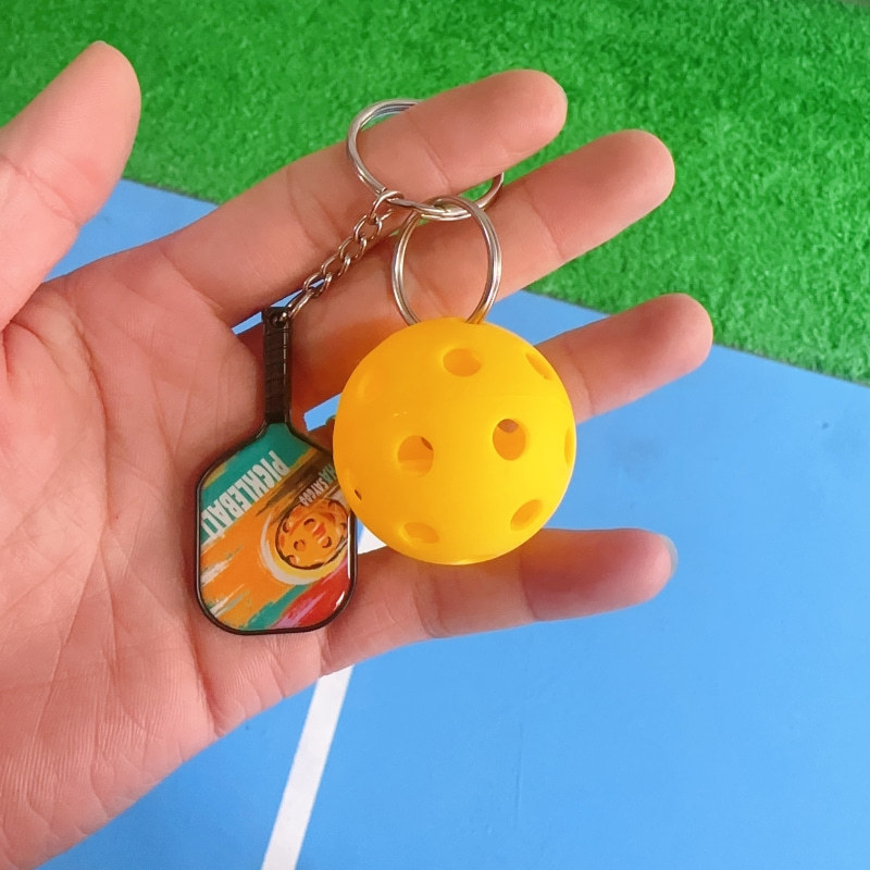Table Tennis Score - Liontin Pickleball Mini, Aksesori Raket Mini,