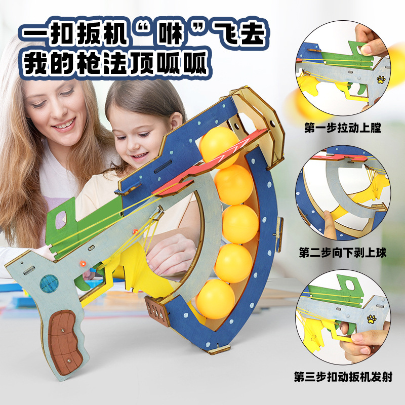 Mainan Edukasi Anak-anak DIY P - Table Tennis Gun ulasan dan harga