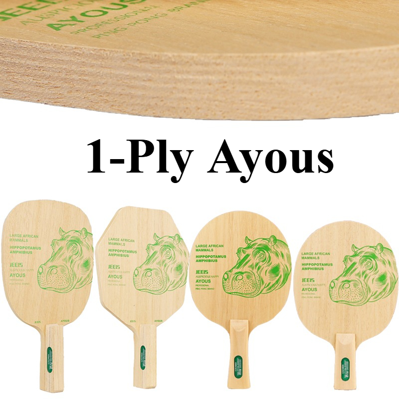 JEELS Green Hippo 1 Ply Ayous  - Table Tennis Paddles ulasan dan harga