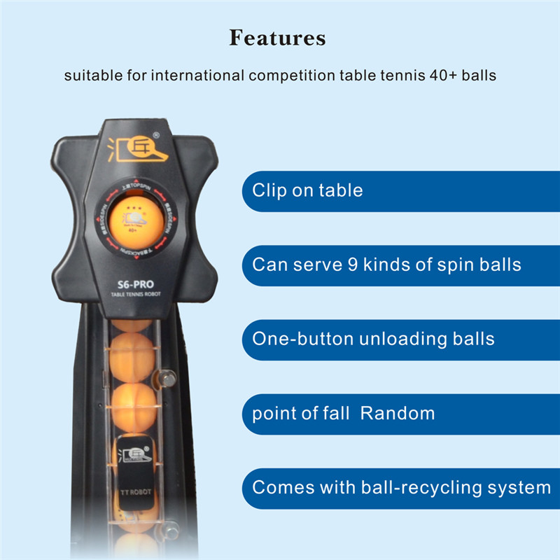 HUIPANG S6-PRO Robot Tenis Mej - Table Tennis Gun ulasan dan harga