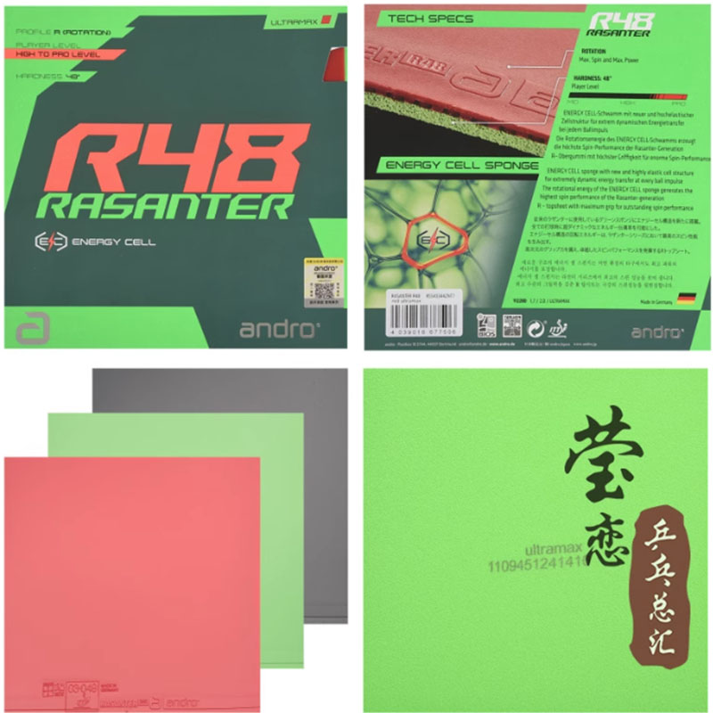 Andro Rasanter R45 47 50 C45 4 - Table Tennis Rubber ulasan dan harga