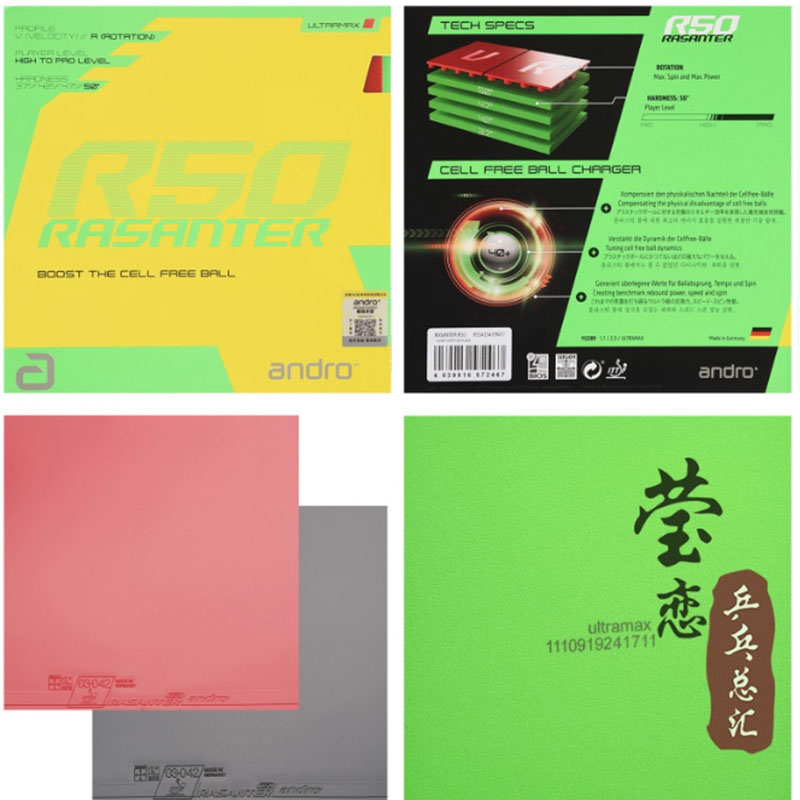 Andro Rasanter R45 47 50 C45 4 - Table Tennis Rubber ulasan dan harga