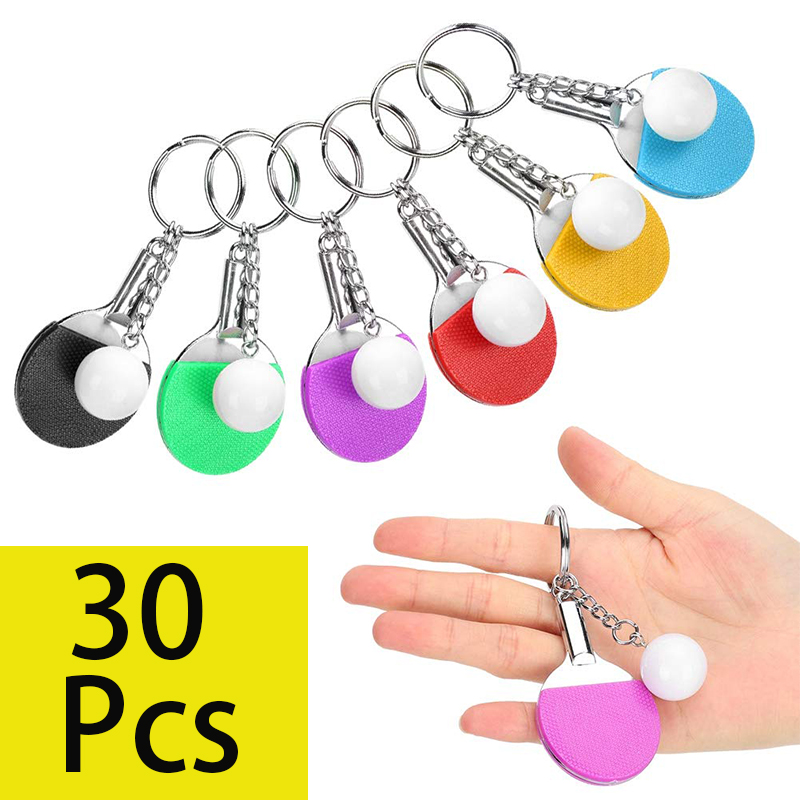 30 buah gantungan kunci raket  - Table Tennis From ulasan dan harga